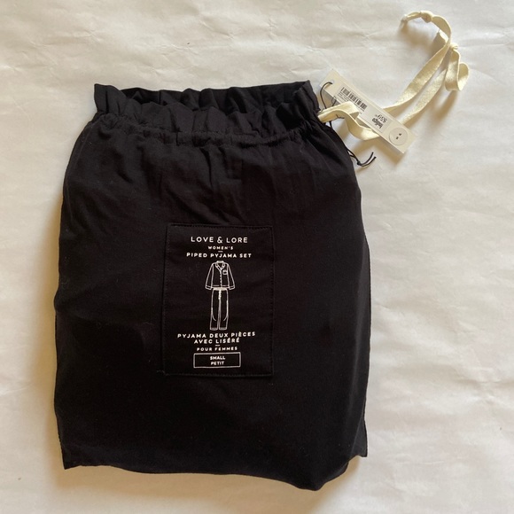 Love and Lore Black Piped PJ Set - Picture 8 of 8